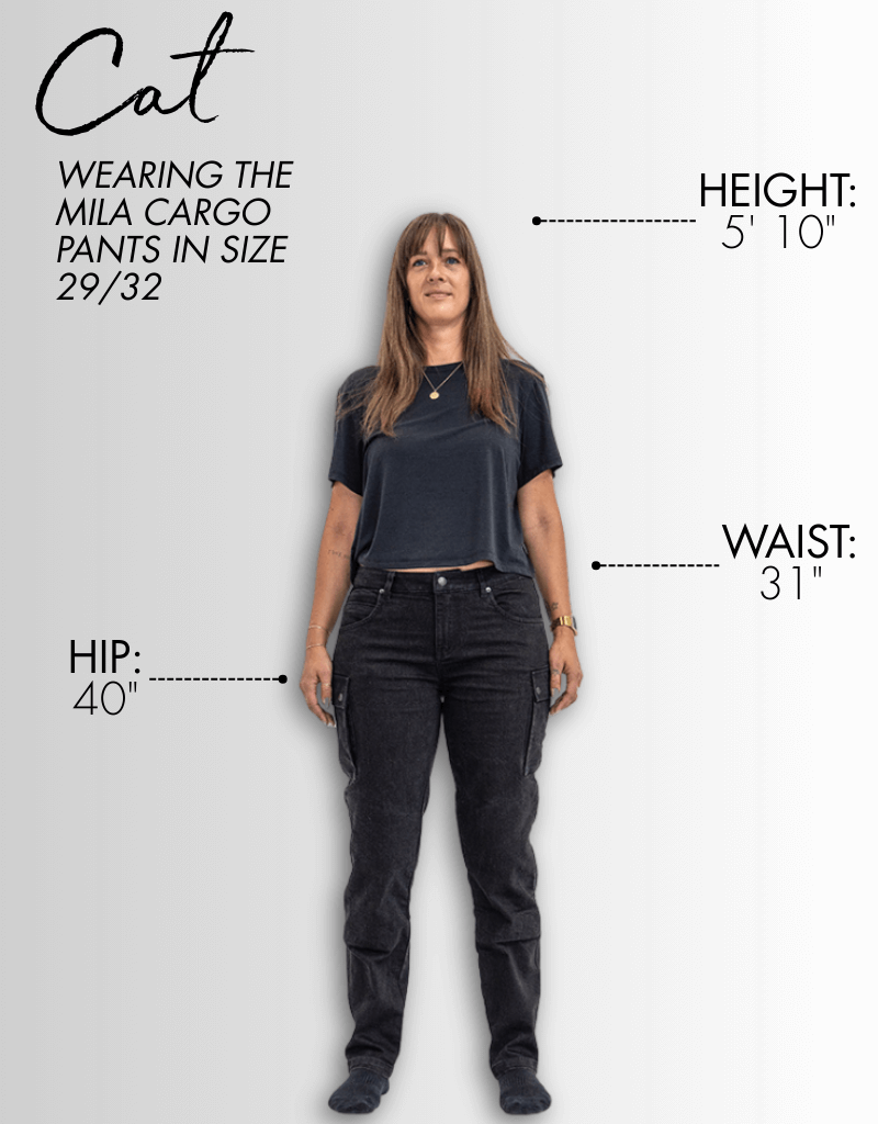 Mila Cargo Pants Black