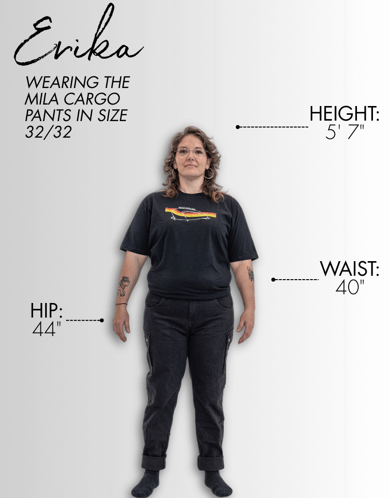 Mila Cargo Pants Black