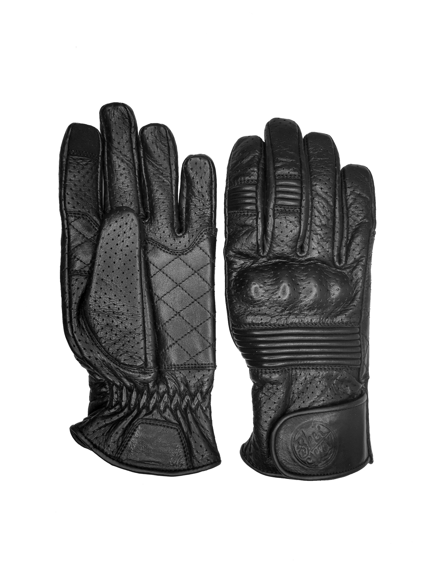 Queen Bee Gloves Black Perforated