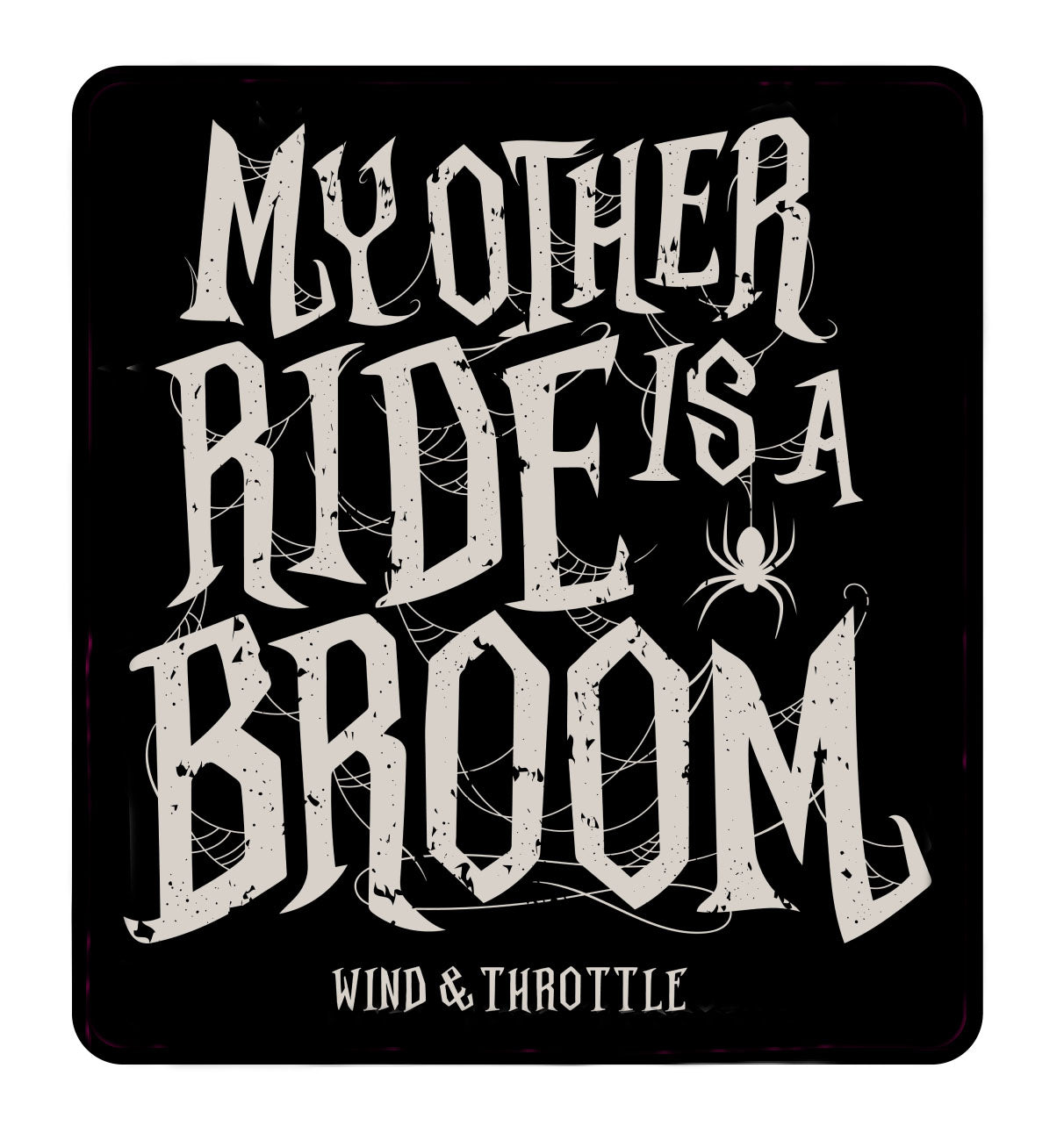 Ride A Broom Bumper Sticker