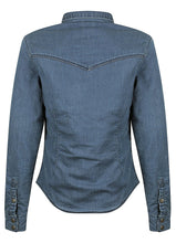Load image into Gallery viewer, Savannah Moto Shirt Denim