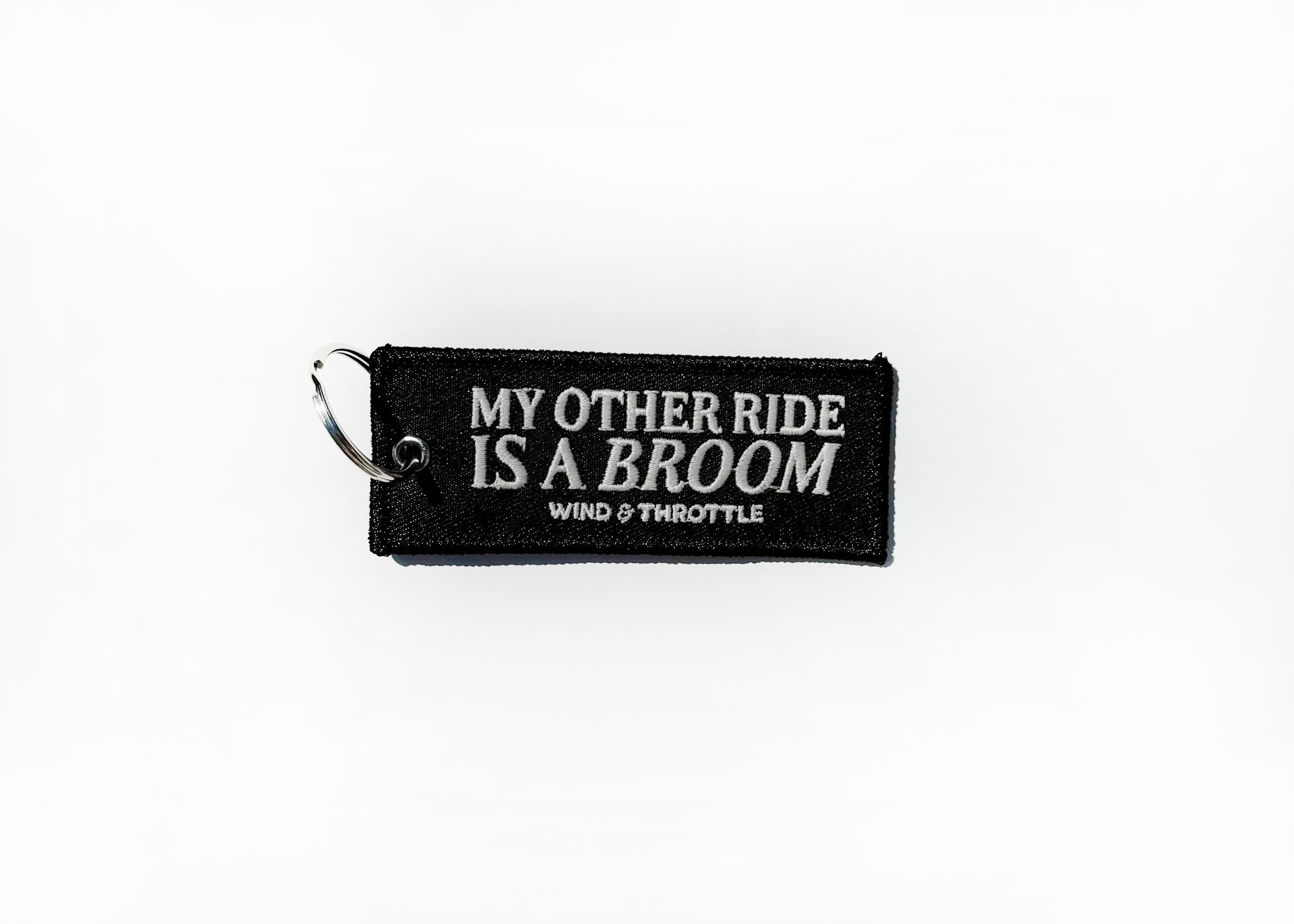 Ride A Broom Moto Keychain