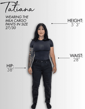 Load image into Gallery viewer, Mila Cargo Pants Black
