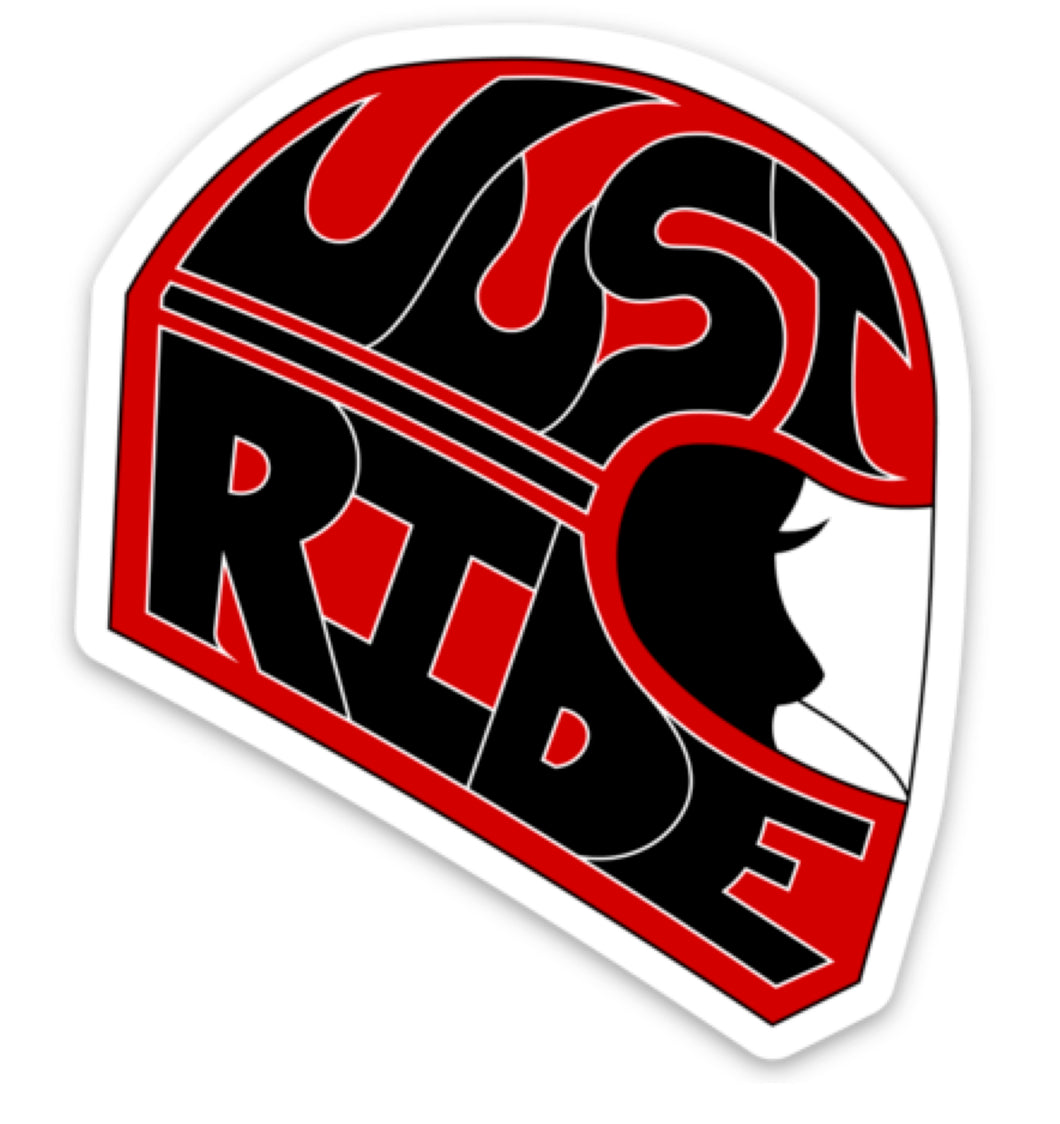 Just Ride Sticker