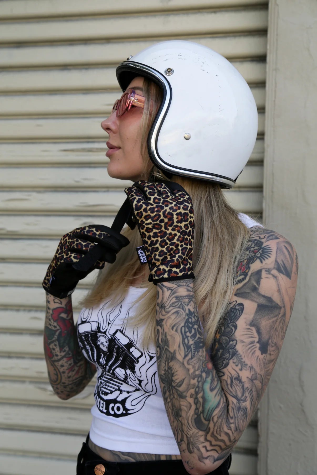 handschuhe leopard Mesh Gloves Leopard