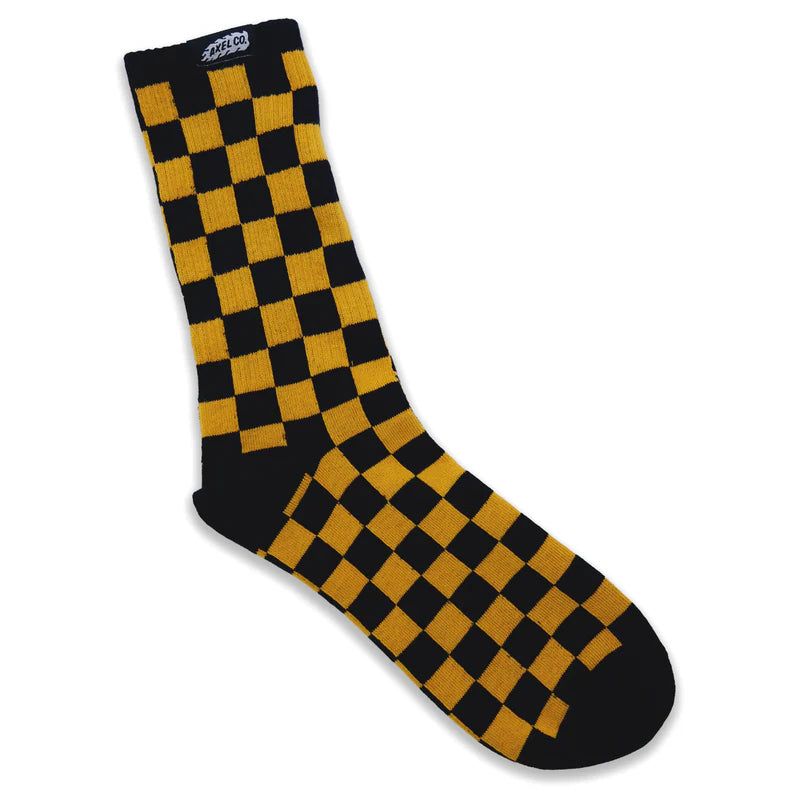 Checkered Socks Yellow