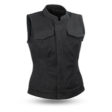 Load image into Gallery viewer, Ludlow Black Canvas Vest
