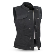 Load image into Gallery viewer, Ludlow Black Canvas Vest
