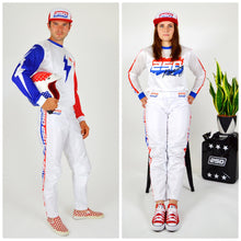 Load image into Gallery viewer, Retro Motocross Pants White
