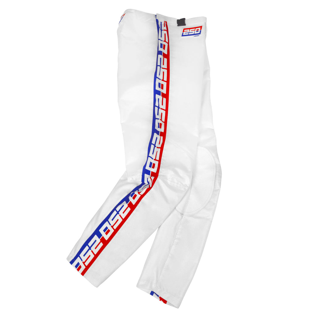 Retro Motocross Pants White